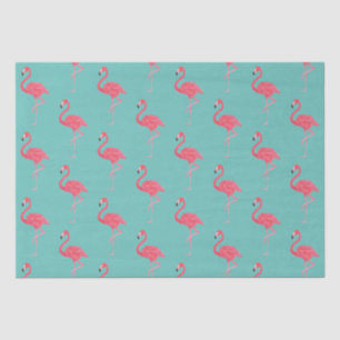 Aquamarines und PInk Flamingo Wrapping-Geschenk Seidenpapier
