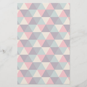 Aquamarines und rosa Dreieck Briefpapier
