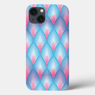 Aquamarines und rosa Petrolmuster Case-Mate iPhone Hülle