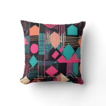 aquamarines und senffarbenes geometrisches Muster