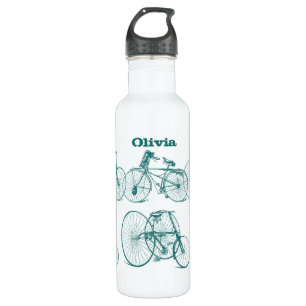Aquamarines Vintages Fahrrad Trinkflasche