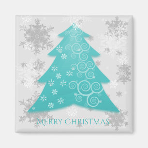 Aquamarines Weihnachtsbaummagnet Magnet