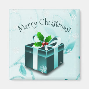 Aquamarines Weihnachtsgeschenk Magnet