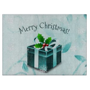 Aquamarines Weihnachtsgeschenkbrett Schneidebrett