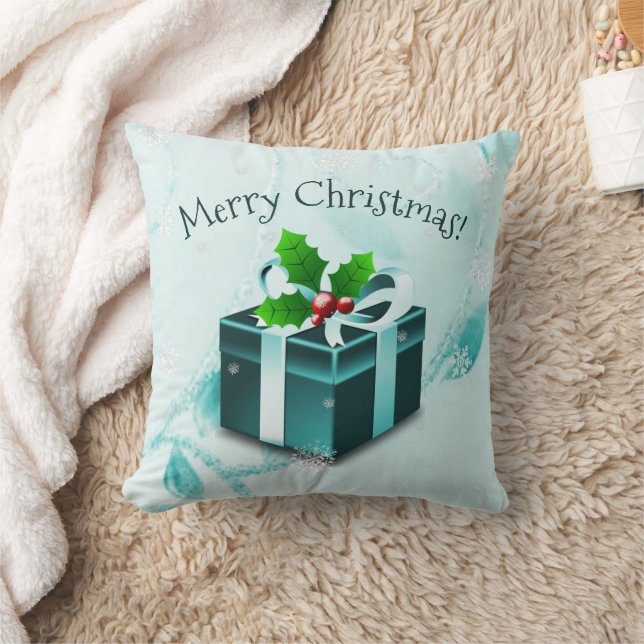 Aquamarines Weihnachtsgeschenkkissen Kissen (Decke)