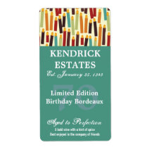 Aquamarines Weinetikett (375 ml)