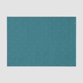 Aquamarines weißes Punkt-Muster Seidenpapier