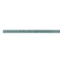 Aquamarines Zickzack Muster Satinband