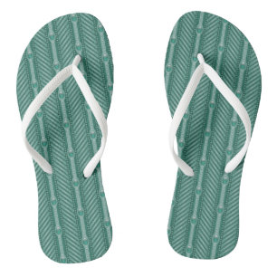 Aquamarines Ziermuster Flip Flops