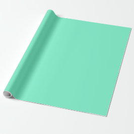 Aquamarinminze Geschenkpapier