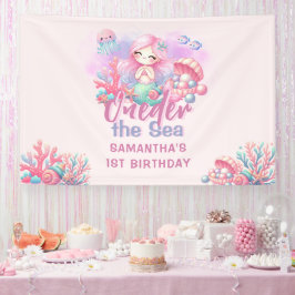 Aquarell 1. Geburtstag des Meeres Banner