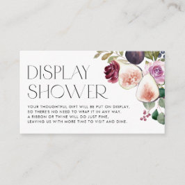 Aquarell Abb. und Berry Floral Dsiplay Dusche Begleitkarte