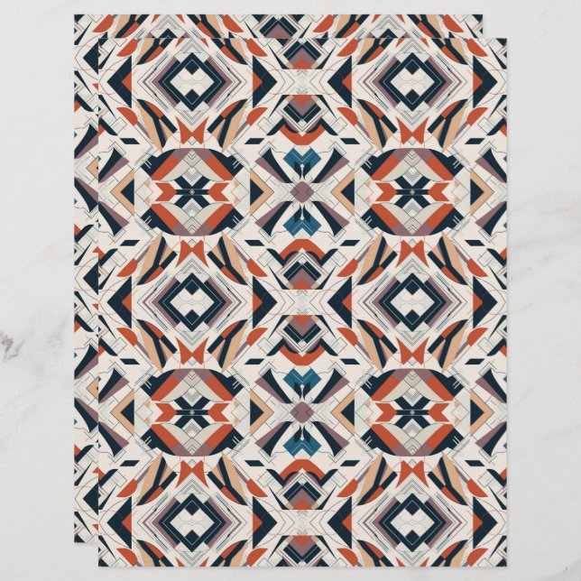 Aquarell Abstrakt 10 Scrapbook Paper (Vorne/Hinten)