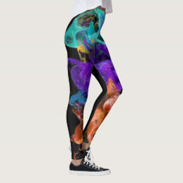 Aquarell-Abstrakt-Motiv-Leggings Leggings