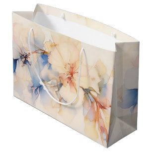 Aquarell-Abstrakte Blüten des Blumen-Hartriegels  Große Geschenktüte