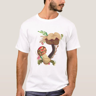 Aquarell-Abstrakte Pilze T-Shirt