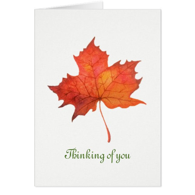 Aquarell-Ahornblatt (Vorne)