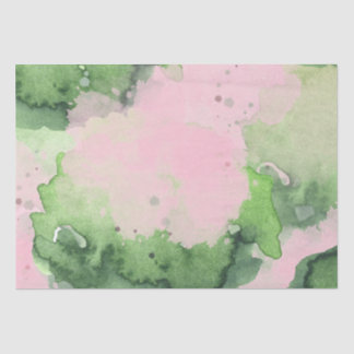 Aquarell AKA Pink Green Studentinnenverbindung Seidenpapier