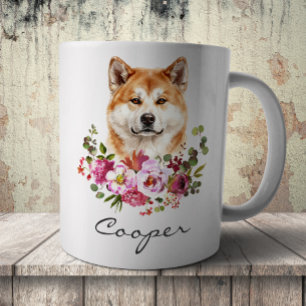 Aquarell Akita Inu Kaffeetasse
