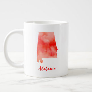 Aquarell Alabama Vereinigte Staaten Jumbo-Tasse