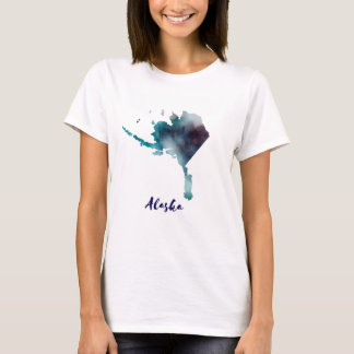 Aquarell Alaska Vereinigte Staaten T-Shirt