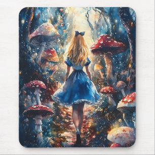 Aquarell Alice im Wunderland Mousepad
