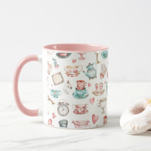 Aquarell-Alice-Muster Tasse