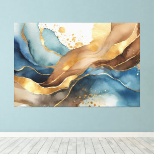 Aquarell-Alkohol-Tinte-Abstract Leinwanddruck