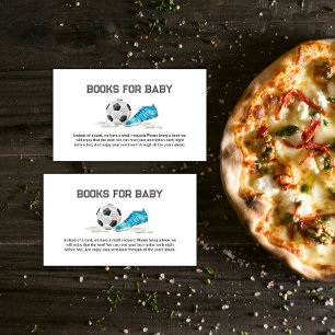 Aquarell All-Star-Fußballbücher für Baby Shower Begleitkarte