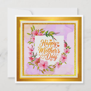 Aquarell Alles Gute zum Muttertag I Elegante Blume Karte