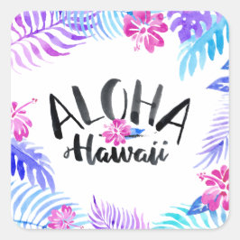 Aquarell Aloha Hawaii Tropical | Aufkleber