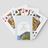 Aquarell Amalfi-Küste Bogen Italien Zitronen Hochz