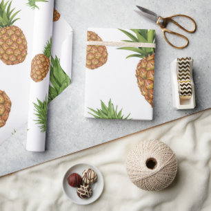 Aquarell-Ananas-Muster 1 Geschenkpapier