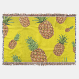 Aquarell-Ananas-Muster 3 Decke