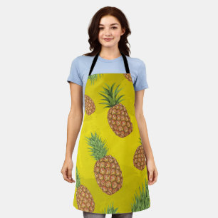 Aquarell-Ananas-Muster 3 Schürze