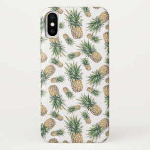 Aquarell-Ananas-Muster iPhone X Hülle