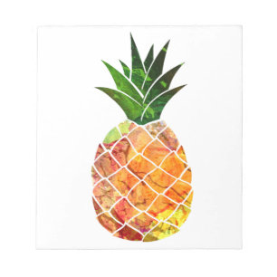 Aquarell-Ananas Notizblock
