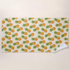 Aquarell-Ananas Strandtuch