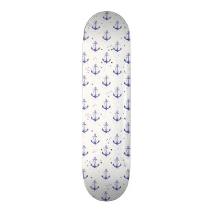 Aquarell-Anker-Muster 2 Skateboard