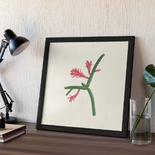 Aquarell Antikes Botanisches Kaktus Druckposter Poster