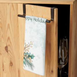 Aquarell Aquamarin Flora Holiday Küche Handtuch