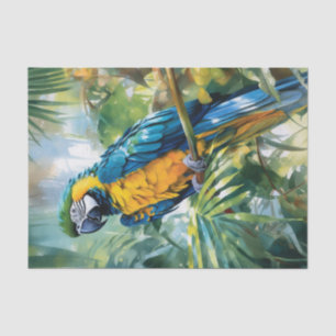 Aquarell Ara Tropische Decoupage Seidenpapier
