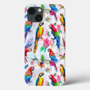 Aquarell-Art-Papageien Case-Mate iPhone Hülle