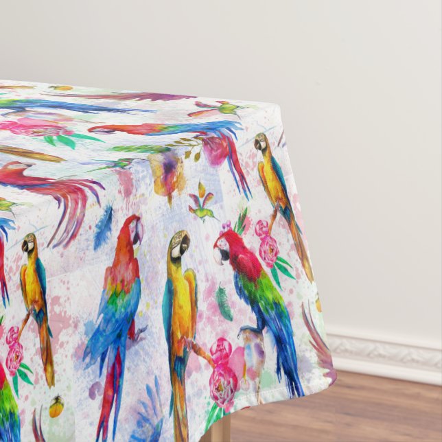 Aquarell-Art plappert 2 nach Tischdecke (Beispiel)