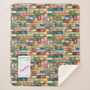 Aquarell-Ästhetik Gestapelte Bücher Sherpadecke