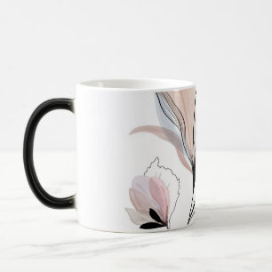 Aquarell-Atemberaubender-Blumen-Design-Tasse Verwandlungstasse