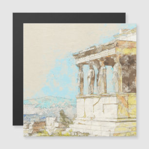 Aquarell Athen Griechenland Magnet – Griechische R