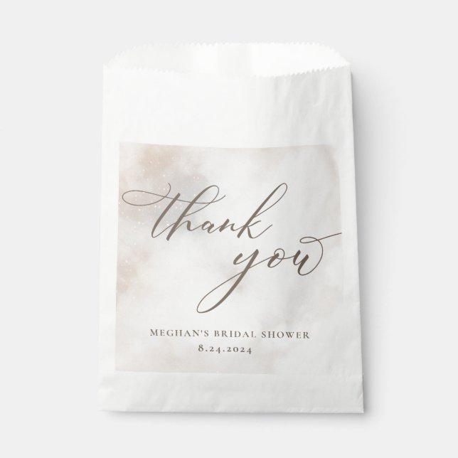 Aquarell auf Cloud-9-Brautparty Geschenktütchen (Vorderseite)