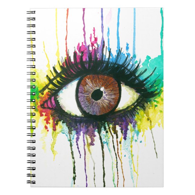 Aquarell-Auge Notizblock (Vorderseite)