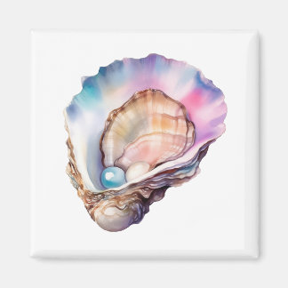 Aquarell-Auster Magnet